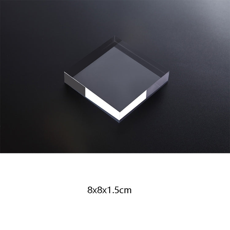 Transparent Acrylic Geometric Photo Props Photography Background Plate Ornaments, 2 PCS Square 8x8x1.5cm, Square 12x12x1.5cm, 2 PCS Round 8x1.5cm, Round 12x1.5cm, Rectangular 15x8x1.5cm, Rectangular 20x12x1.5cm, Rectangular 19.5x9.4x1cm...