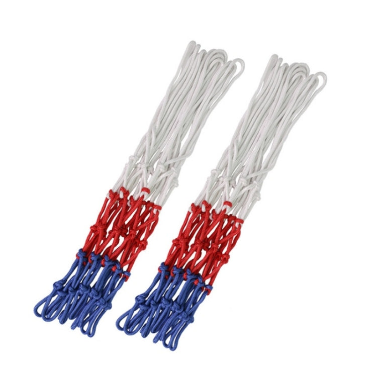 Outdoor Round Rope Basketball Net, Colour: 5.0mm Long Heavy Polyester(Red White Blue), 5.0mm Long Heavy Polyester(Red White Blue), 5.0mm Heavy Polyester(White Red Blue), 5.0mm Heavy Polyester(White Red), 5.0mm Heavy Polyester(White)