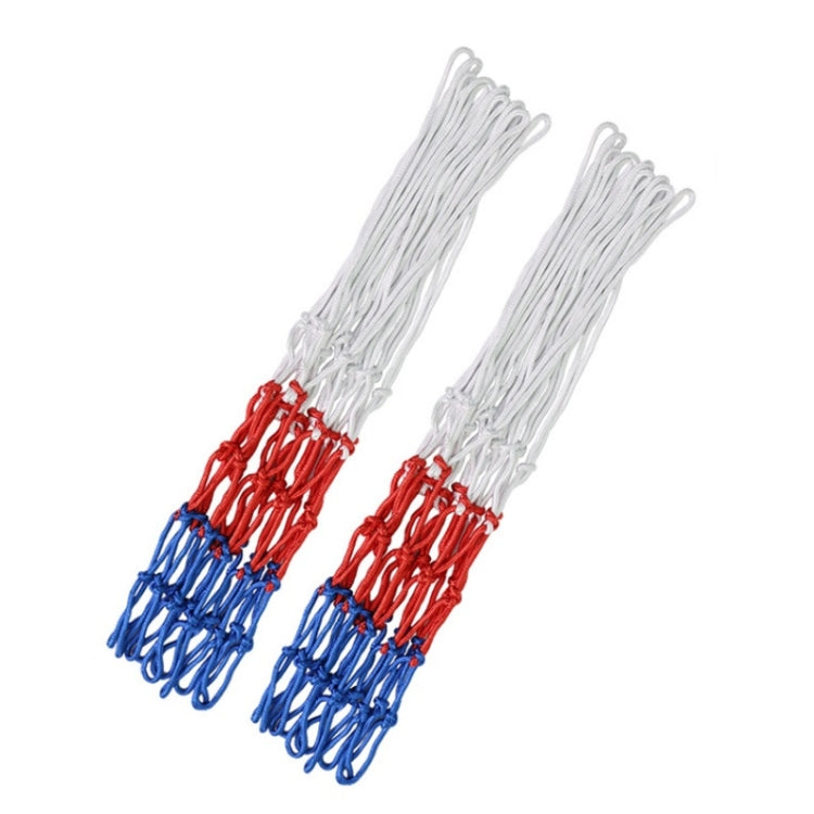 Outdoor Round Rope Basketball Net, Colour: 5.0mm Long Heavy Polyester(Red White Blue), 5.0mm Long Heavy Polyester(Red White Blue), 5.0mm Heavy Polyester(White Red Blue), 5.0mm Heavy Polyester(White Red), 5.0mm Heavy Polyester(White)