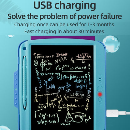 9 Inch Charging LCD Copy Writing Panel Transparent Electronic Writing Board, Monochrome Lines (Black), Monochrome Lines (Blue), Monochrome Lines (Pink), Colorful Lines (Black), Colorful Lines (Blue), Colorful Lines (Pink)