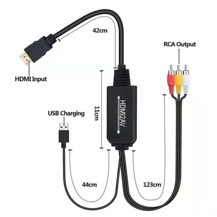 RL-HTAL1 HDMI to AV Converter Specification：, Male to Male Confinement + HDMI Converter, Female to Male Split