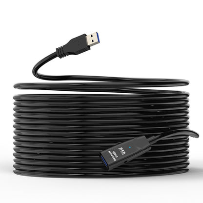 D.Y.TECH USB 3.0 Male To Female Extension Cable Double Shielded Chip Data Cable, Length:, 10m, 15m