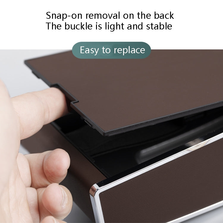 Car Clock Tissue Box Multi-Function Vehicle Instrument Table Paper Towel Box, Style:, Clock+Parking Card (Green), Clock+Parking Card (Ivory), Clock+Parking Card (Agate), Clock+Parking Card (Black), Clock+Parking Card (Gray)