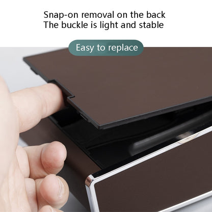 Car Clock Tissue Box Multi-Function Vehicle Instrument Table Paper Towel Box, Style:, Clock+Parking Card (Green), Clock+Parking Card (Ivory), Clock+Parking Card (Agate), Clock+Parking Card (Black), Clock+Parking Card (Gray)
