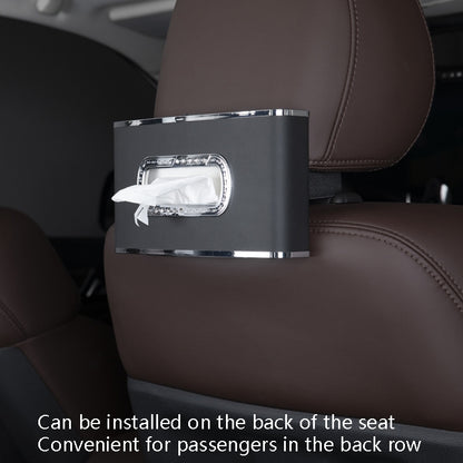 Car Clock Tissue Box Multi-Function Vehicle Instrument Table Paper Towel Box, Style:, Clock+Parking Card (Green), Clock+Parking Card (Ivory), Clock+Parking Card (Agate), Clock+Parking Card (Black), Clock+Parking Card (Gray)