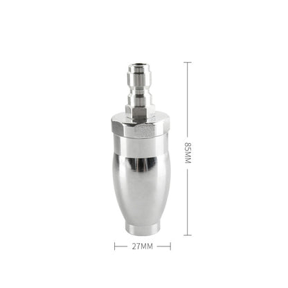 Electroplated Pure Copper Rotating Nozzle 360 Degree Fast Rotation 1/4 Quick-Insert Ceramic Spool, Copper Rotating Nozzle