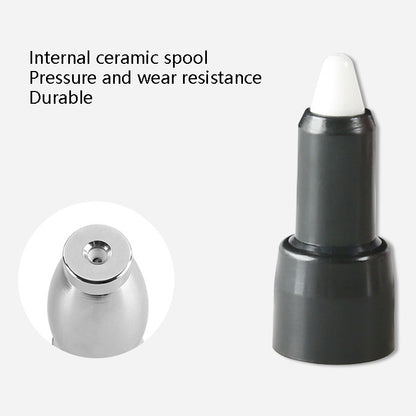 Electroplated Pure Copper Rotating Nozzle 360 Degree Fast Rotation 1/4 Quick-Insert Ceramic Spool, Copper Rotating Nozzle