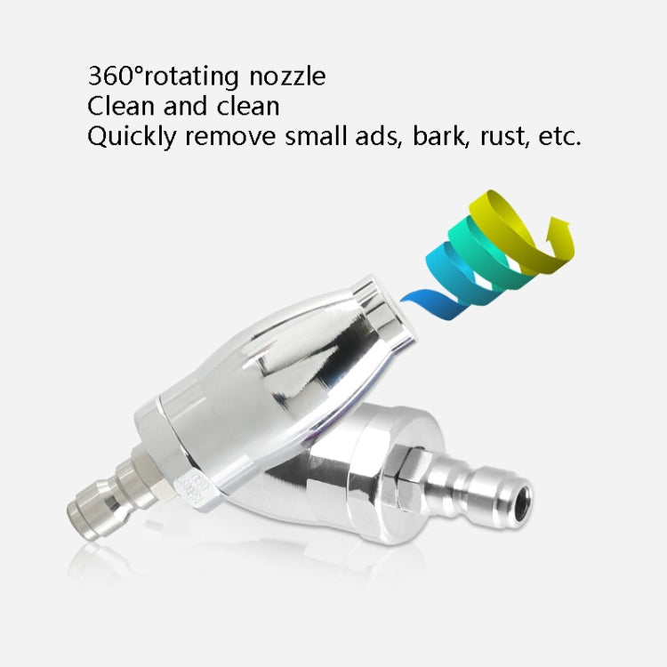 Electroplated Pure Copper Rotating Nozzle 360 Degree Fast Rotation 1/4 Quick-Insert Ceramic Spool, Copper Rotating Nozzle