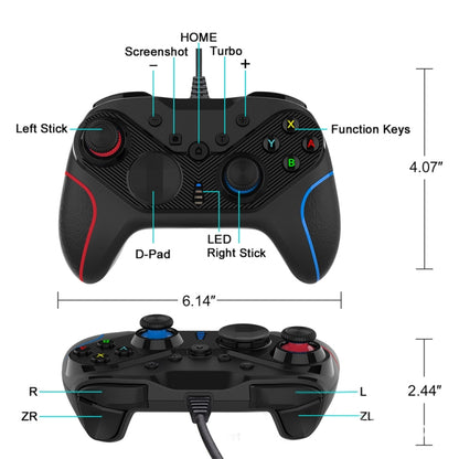 Wired Gamepad For Nintendo Switch / Android / iOS / PC