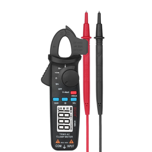 BSIDE ACM81 Digital Clamp Meter Auto-Rang 1mA Accuracy 200A Current DC AC Multimeter, ACM81 Black