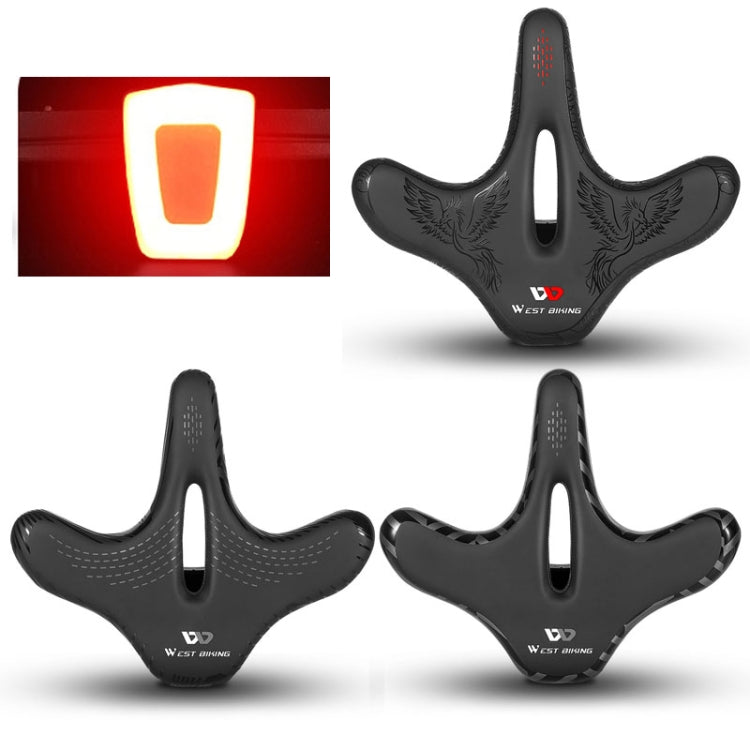 WEST BIKING YP1602797 Bicycle Hollow Seat Night Riding With Warning Tail Light Seat, YP1602797