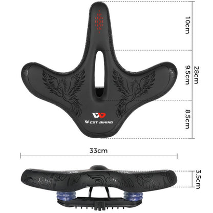 WEST BIKING YP1602797 Bicycle Hollow Seat Night Riding With Warning Tail Light Seat, YP1602797