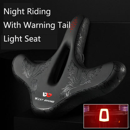 WEST BIKING YP1602797 Bicycle Hollow Seat Night Riding With Warning Tail Light Seat, YP1602797