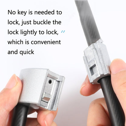 WEST BIKING YP0705066 Lengthen Steel Cable Lock Motorcycle Mountain Bike Bicycle Anti-Theft Lock, WEST BIKING YP0705066