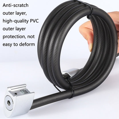 WEST BIKING YP0705066 Lengthen Steel Cable Lock Motorcycle Mountain Bike Bicycle Anti-Theft Lock, WEST BIKING YP0705066