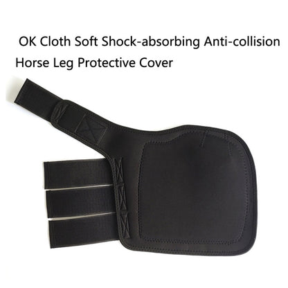 A Pair High Elastic OK Cloth Soft Shock-Absorbing Anti-Collision Horse Leg Protective Cover Protection Straps Horse Protective Gear, Horse Leg Protective Cover