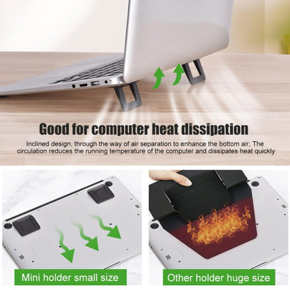 02919 Laptop Desktop Increased Heat Dissipation Bracket Laptop Base Portable Foot Pad Bracket
