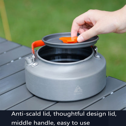 Hewolf HW-1782 Outdoor Kettle Pot Camping Tea Portable Kettle Cookware Pot, Capacity:, 1.05L, 1.6L
