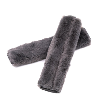 2 Pairs Fleece-like Safety Belt Cover Car Plush Safety Belt Cover, Black, Grey, Brown, Coffee, Deep Purple, Red, Light Pink, Blue, Light Grey, Light Purple