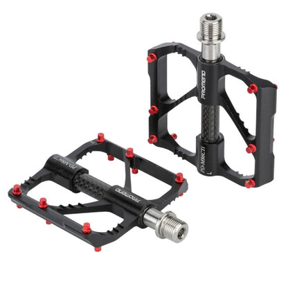 1 Pair PROMEND Titanium Axle Carbon Tube Bicycle Pedal Mountain Bike Road Bike 3 Palin Pedal, PD-M86C-TI