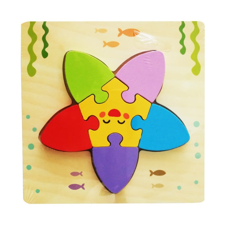 3 PCS Early Childhood Education Wooden Three-Dimensional Jigsaw Puzzle Toy, Excavator, Horse, Crab, Fish, Owl, Elephant, Airplane, Lion, Dirt Car, Frog, Police Car, Crocodile, Hedgehog, Rooster, Bulldozer, Ship, Y-Truck, Y-Owl, Y-Cattle, Y-Penguin, Y-C...