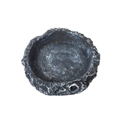 Little Red Food Bowl Reptile Water Food Basin Turtle Lizard Snake Water Basin, 3 PCS Little Red Food Bowl, 2 PCS Small Gray Food Bowl, 2 PCS Wood Pattern Food Bowl, 2 PCS Large Food Bowl