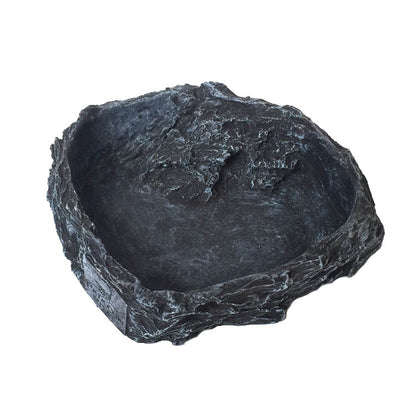 Little Red Food Bowl Reptile Water Food Basin Turtle Lizard Snake Water Basin, 3 PCS Little Red Food Bowl, 2 PCS Small Gray Food Bowl, 2 PCS Wood Pattern Food Bowl, 2 PCS Large Food Bowl