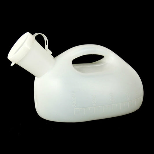 2000ML Travel Potty Baby Child Leakproof Portable Urinal Men with Cover Thickened Elderly Adult Large Capacity Night Pot, 2 PCS 2000ML(White)
