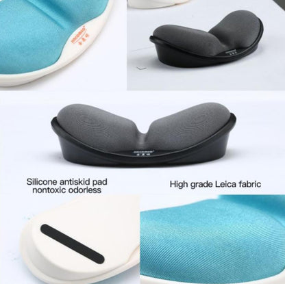 Jincomso V1C Slow Rebound Wristband Mouse Pad Ergonomic Memory Foam Mechanical Keyboard Hand Rest, Black, Blue, Gray