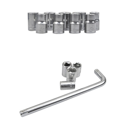 CY-0117 Sleeve Combination Tool Set Ratchet Repair Emergency Tricycle Auto Repair Multi-Function Set, 10 PCS / Set