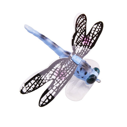 QT01 7cm / 6g Flying Fishing Bait Long Hook Bionic Dragonfly Bait, A (Yellow), B (Purple), C (Black), D (Orange), E (Red), F (Blue)