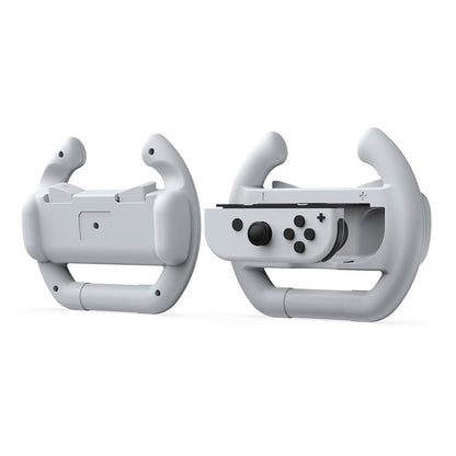 DOBE Left And Right Handle Steering Wheel For Switch OLED / Switch, Specification：, White（2PCS/Pack）, Black（2PCS/Pack）, Red + Blue（2PCS/Pack）