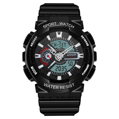 SANDA Outdoor Leisure Waterproof Multifunctional Luminous Electronic Watch