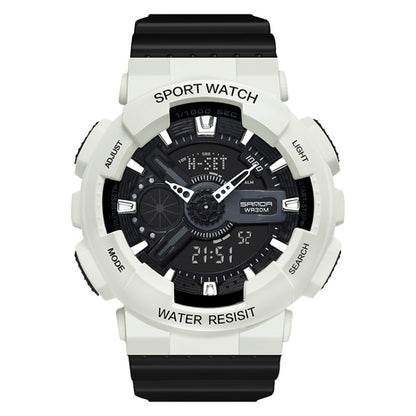 SANDA Outdoor Leisure Waterproof Multifunctional Luminous Electronic Watch