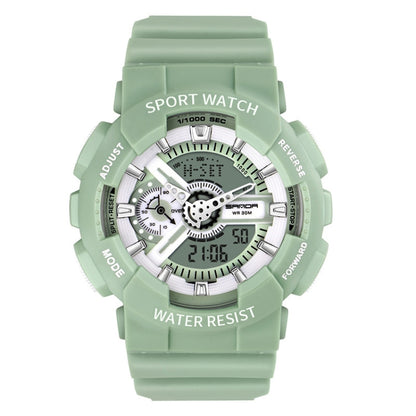 SANDA Outdoor Leisure Waterproof Multifunctional Luminous Electronic Watch