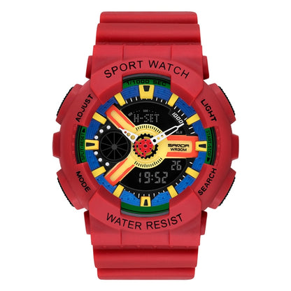 SANDA Outdoor Leisure Waterproof Multifunctional Luminous Electronic Watch