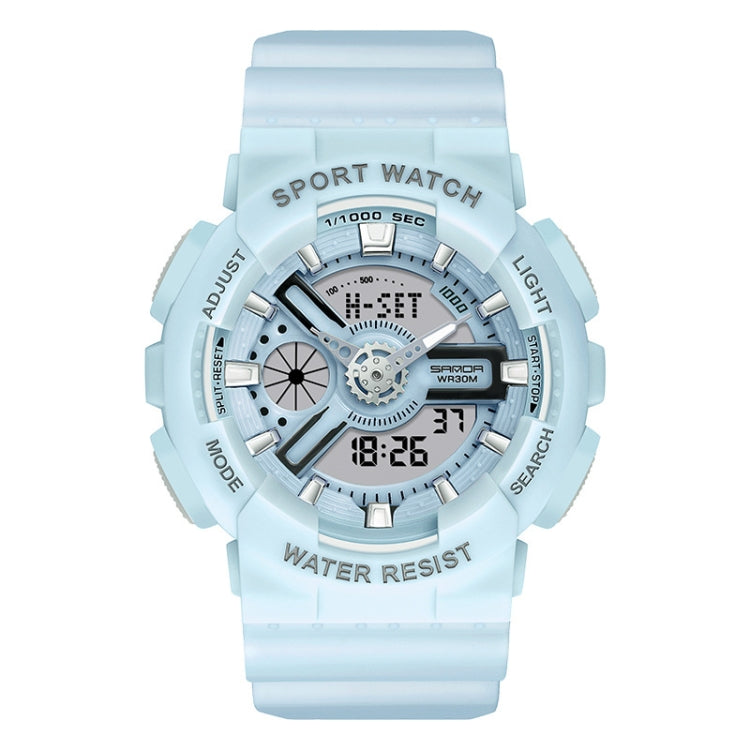 SANDA Outdoor Leisure Waterproof Multifunctional Luminous Electronic Watch