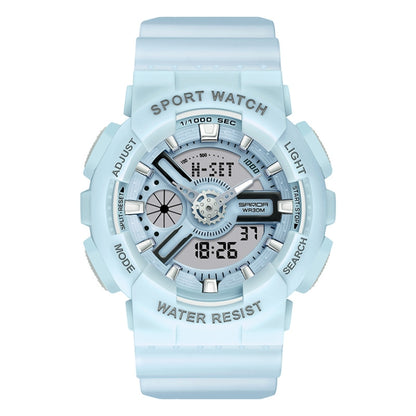 SANDA Outdoor Leisure Waterproof Multifunctional Luminous Electronic Watch
