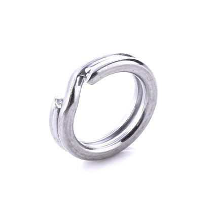 HENGJIA SS010 50 in 1 Stainless Steel Flat Ring Fishing Space Fittings, 4mm, 5mm, 6mm, 7mm, 8mm, 9mm, 10mm, 11mm, 12mm