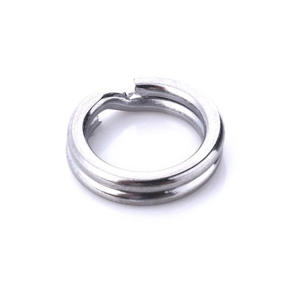 HENGJIA SS010 50 in 1 Stainless Steel Flat Ring Fishing Space Fittings, 4mm, 5mm, 6mm, 7mm, 8mm, 9mm, 10mm, 11mm, 12mm
