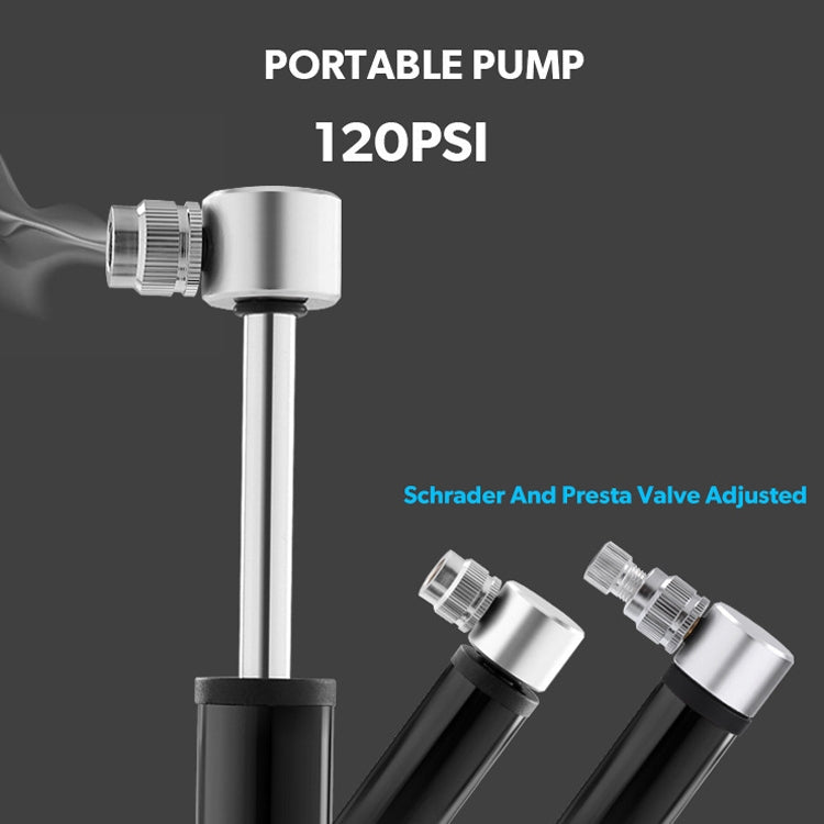Manual Mini Portable Bicycle Aluminum Alloy Pump Basketball Football Inflatable Cylinder, Aluminum Alloy Pump(Black), Aluminum Alloy Pump(Red), Aluminum Alloy Pump(Silver)