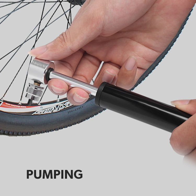 Manual Mini Portable Bicycle Aluminum Alloy Pump Basketball Football Inflatable Cylinder, Aluminum Alloy Pump(Black), Aluminum Alloy Pump(Red), Aluminum Alloy Pump(Silver)