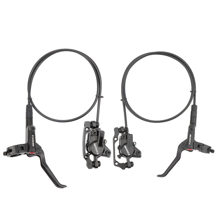 Meroca M800 Bicycle Brake Mountain Bike Universal Bilateral Brake Oil Pressure Disc Brake, Style:, 1 Pair Oil Brakes, 1 Pair Oil Brakes + 1 Pair Disc Brakes, Right Front 800mm, Left Back 1400mm, Right Front 800mm + Disc Brake