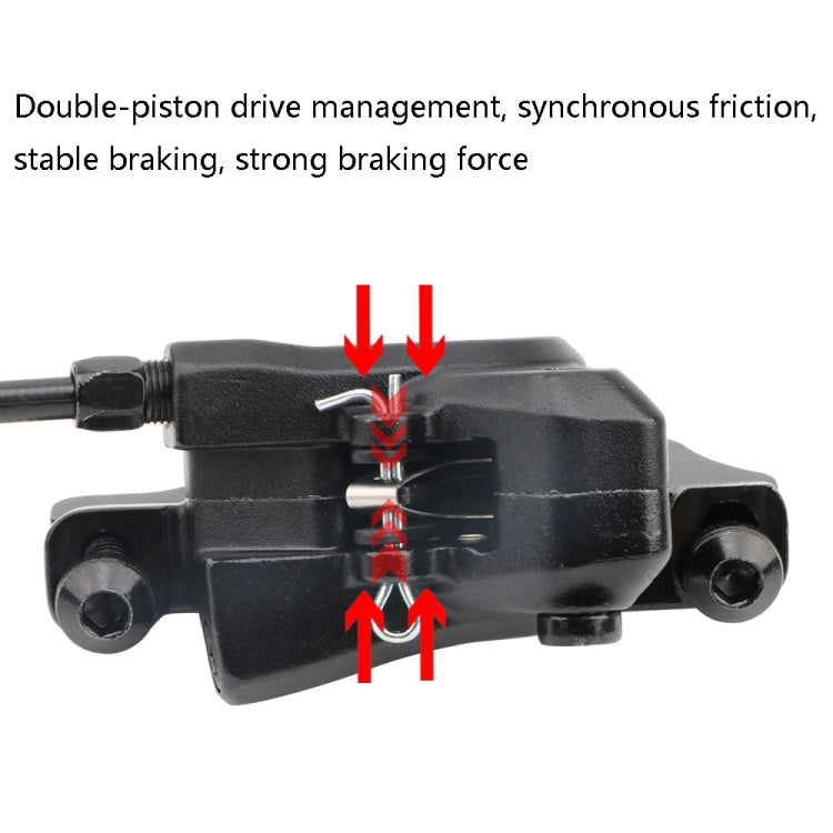 Meroca M800 Bicycle Brake Mountain Bike Universal Bilateral Brake Oil Pressure Disc Brake, Style:, 1 Pair Oil Brakes, 1 Pair Oil Brakes + 1 Pair Disc Brakes, Right Front 800mm, Left Back 1400mm, Right Front 800mm + Disc Brake