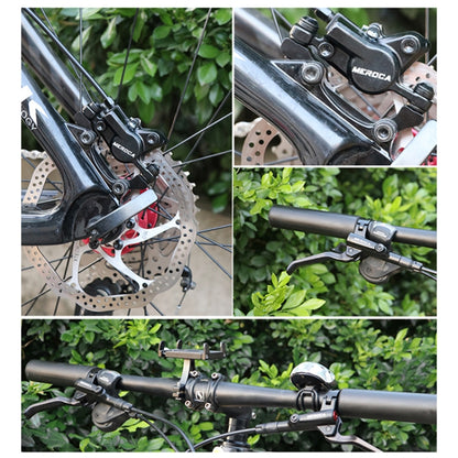 Meroca M800 Bicycle Brake Mountain Bike Universal Bilateral Brake Oil Pressure Disc Brake, Style:, 1 Pair Oil Brakes, 1 Pair Oil Brakes + 1 Pair Disc Brakes, Right Front 800mm, Left Back 1400mm, Right Front 800mm + Disc Brake