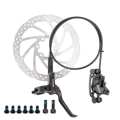 Meroca M800 Bicycle Brake Mountain Bike Universal Bilateral Brake Oil Pressure Disc Brake, Style:, 1 Pair Oil Brakes, 1 Pair Oil Brakes + 1 Pair Disc Brakes, Right Front 800mm, Left Back 1400mm, Right Front 800mm + Disc Brake