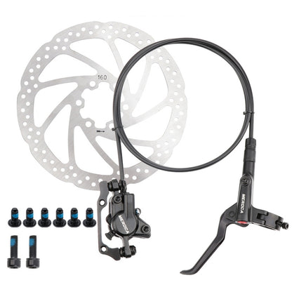 Meroca M800 Bicycle Brake Mountain Bike Universal Bilateral Brake Oil Pressure Disc Brake, Style:, 1 Pair Oil Brakes, 1 Pair Oil Brakes + 1 Pair Disc Brakes, Right Front 800mm, Left Back 1400mm, Right Front 800mm + Disc Brake