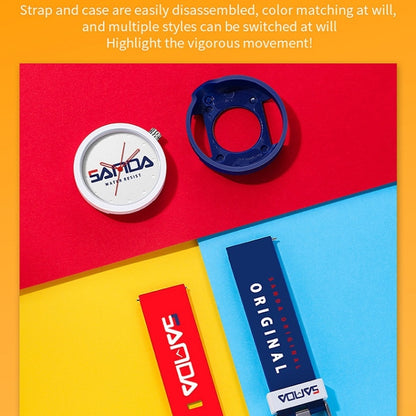 SANDA 3200 Silicone Belt Quartz Sports Watch For Men And Women