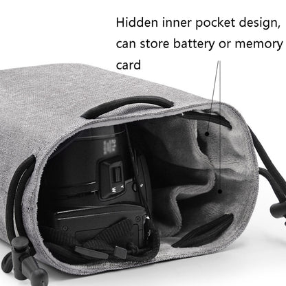 Benna Waterproof SLR Camera Lens Bag  Lens Protective Cover Pouch Bag, Round Small, Round Medium, Round Large, Square Small, Square Medium, Square Large