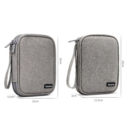 Baona BN-C003 Mobile Hard Disk Protection Cover Portable Storage Hard Disk Bag, Double-layer (Gray), Double-layer (Black), Single-layer (Gray), Single-layer (Black)